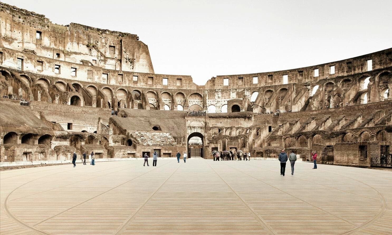 Acceso a la arena del Coliseo